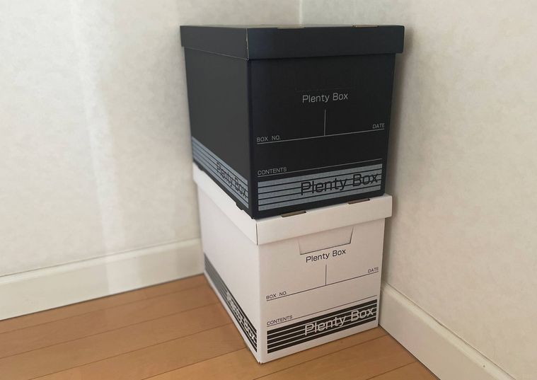 プレンティボックスを重ねた様子