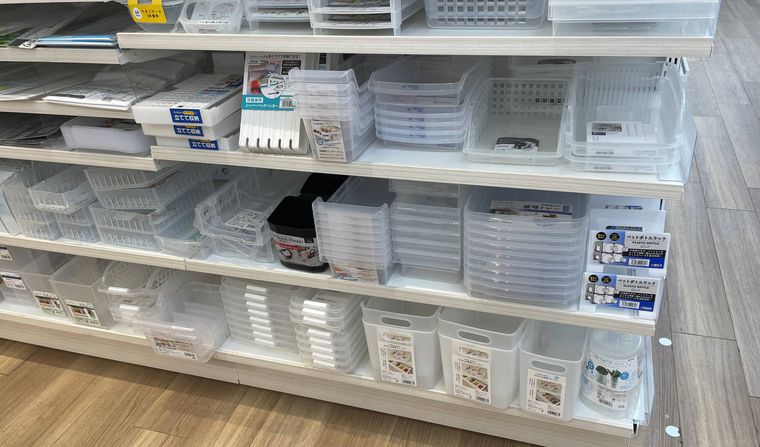 セリアのキッチン収納コーナー