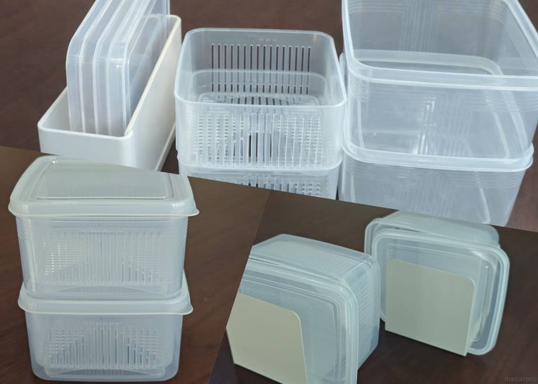 収納されたタッパー