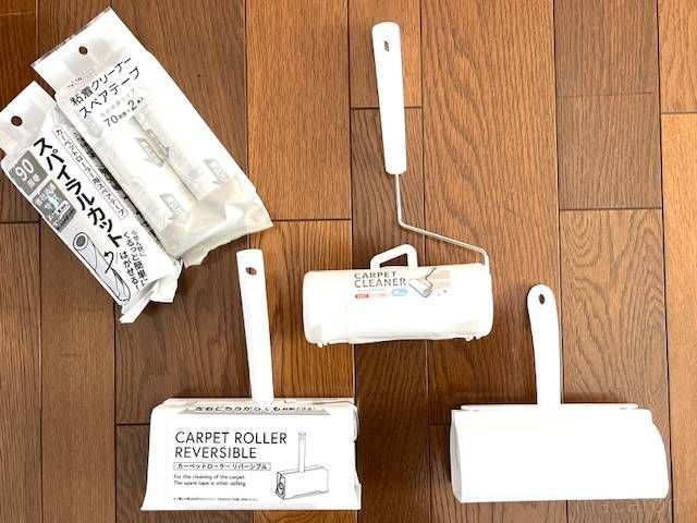 100均の3種類のコロコロとテープ