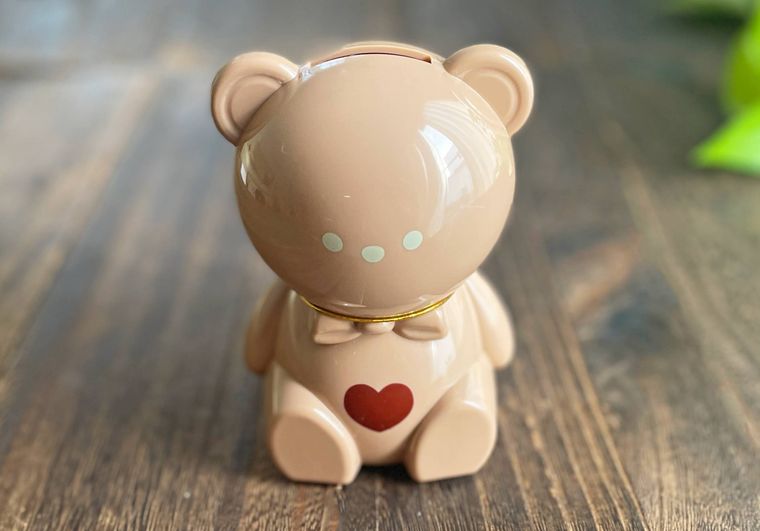 セリアのくま貯金箱