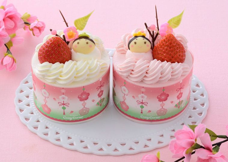 銀座コージーコーナーのおだいりさまとおひなさまのイメージ