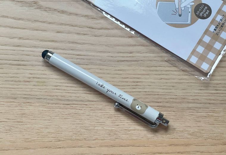 セリアのクマパンダ タッチペン