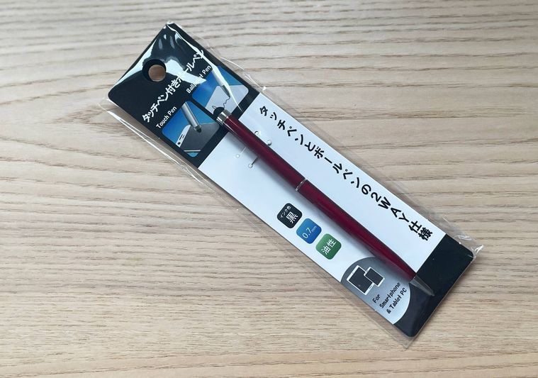 セリアのタッチペン付きボールペン