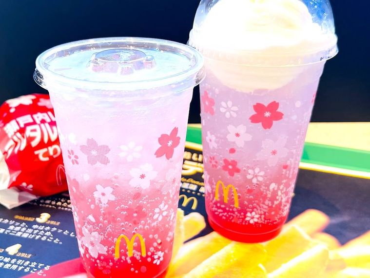 マックフィズ とちおとめ白桃マックフロート とちおとめ白桃瀬戸内レモンタルタルベーコンてりたま