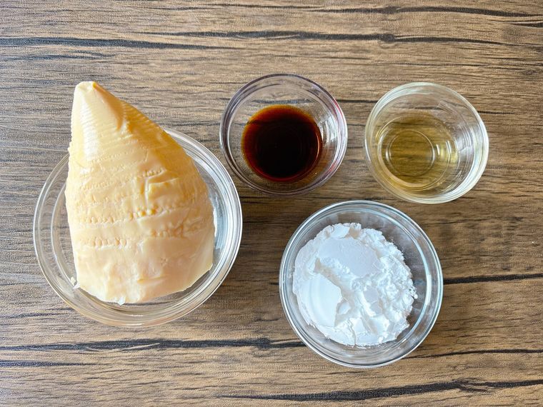 たけのこの唐揚げの材料