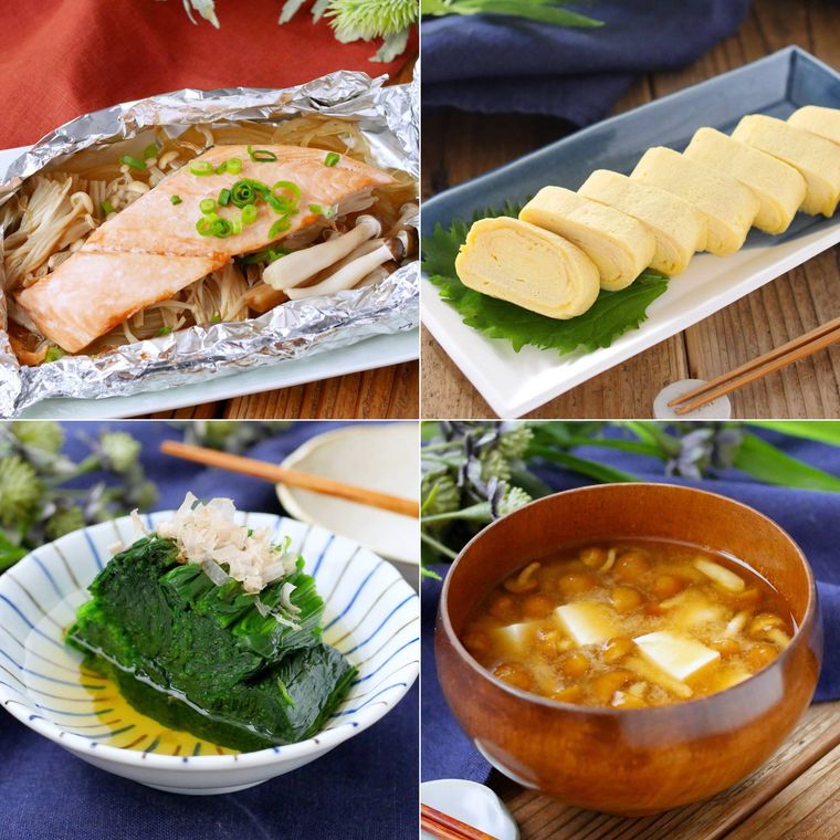 さっぱり和食で体にやさしい献立のコラージュ