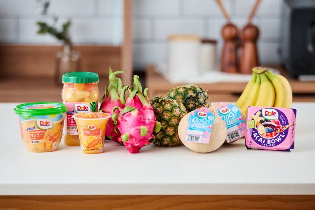 ドールの商品がキッチンにずらりと並んだ様子