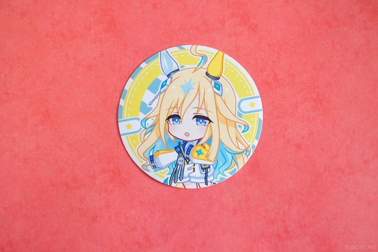 ファミリーマートウマ娘 プリティーダービー まんまる焼き3に付いているステッカー