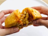 レンチン3分手作りピザまんの作り方。ホットケーキミックスでここまでできる