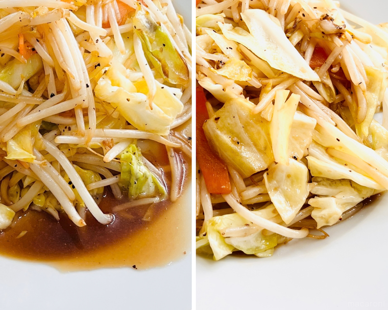 野菜炒めのコラージュ画像