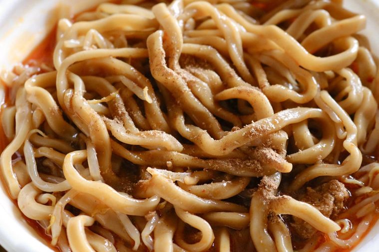 花椒を入れたラーメン