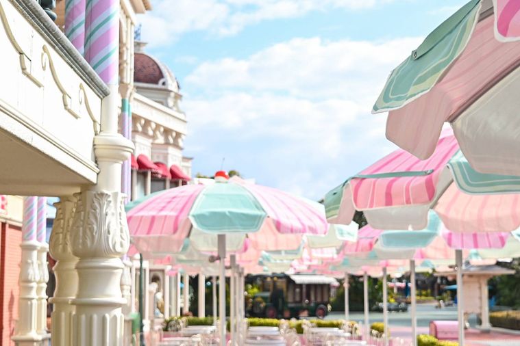 パラソルのアップ