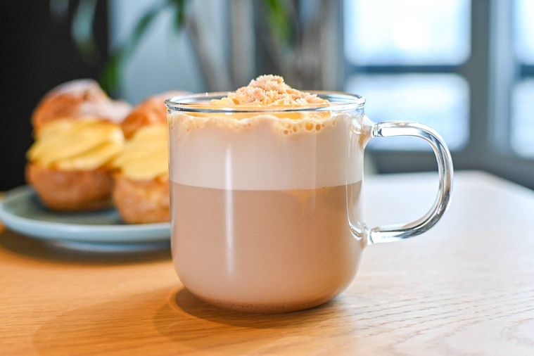 ラテの中身のアップ