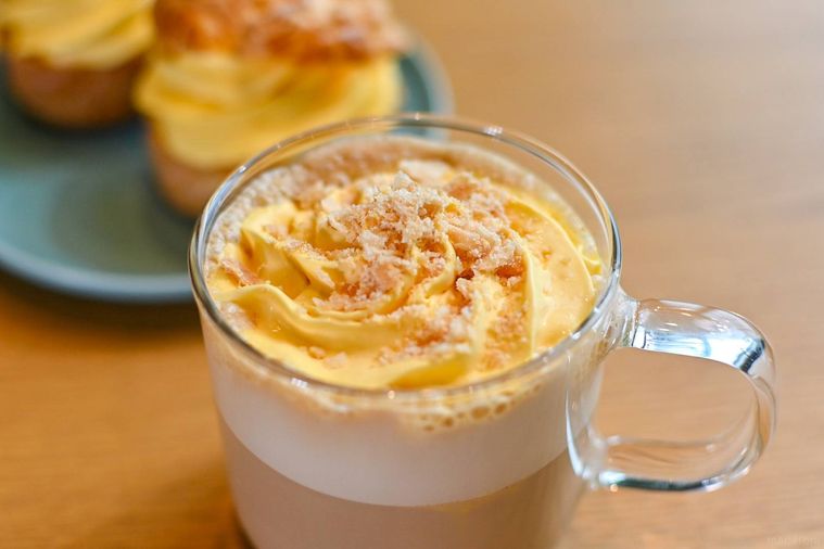 ホイップクリームのアップ