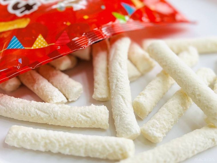 もちもちポテトフライをパッケージから出した様子