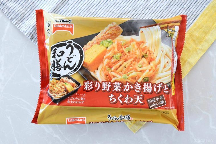 うどん和膳 彩り野菜かき揚げとちくわ天のパッケージ