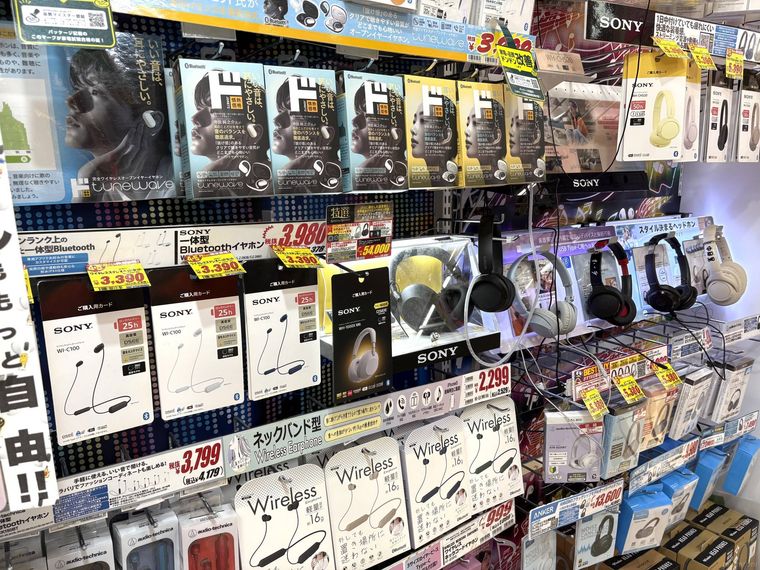 ドン・キホーテのイヤホンの売り場