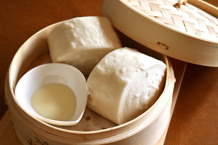 蒸したマントウと練乳