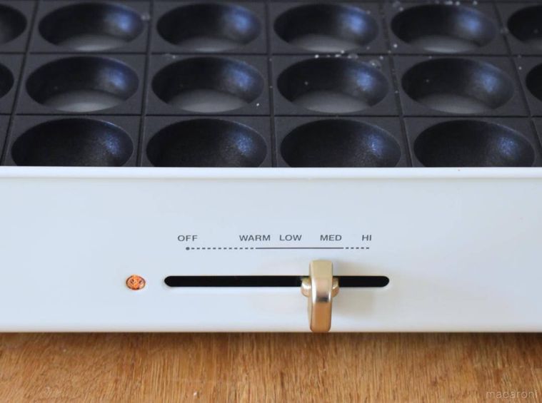 たこ焼き器ホットプレートの温度調整つまみ