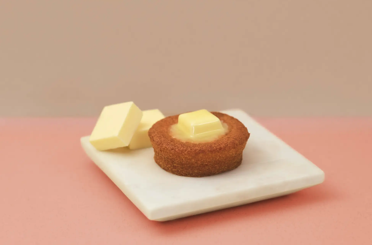 バターをのせた様子