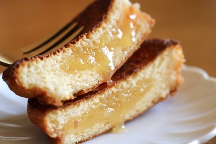 バターが溢れている様子