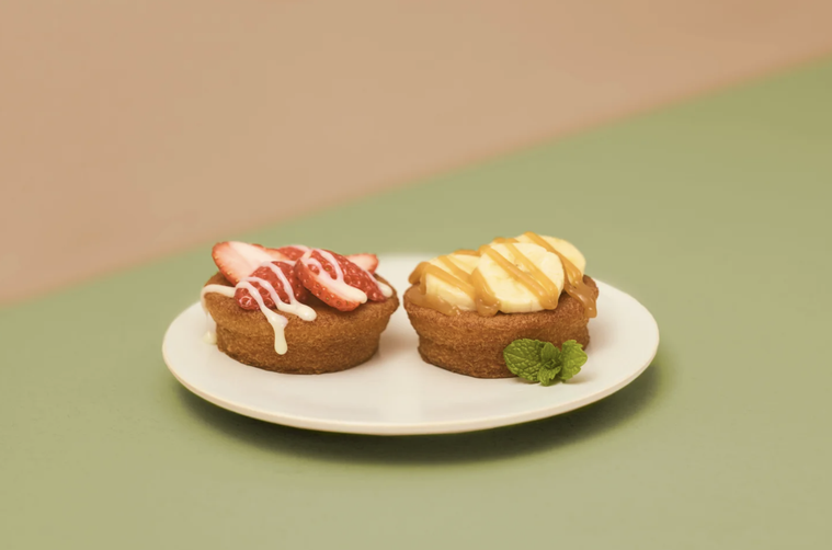 フルーツをのせた様子