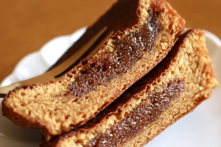 加熱したあとのThe CARAMELの断面