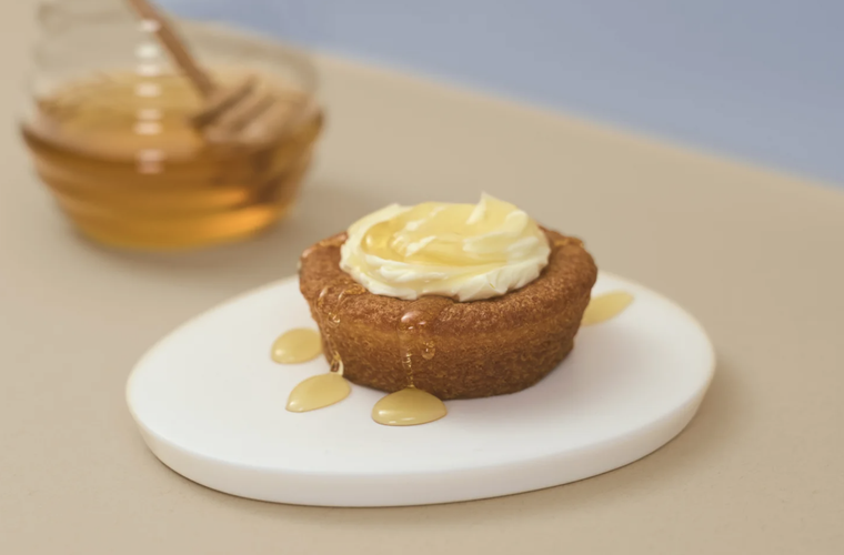 バターをのせた様子