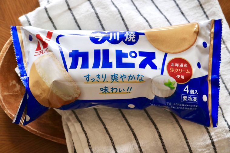 今川焼 カルピスのパッケージ