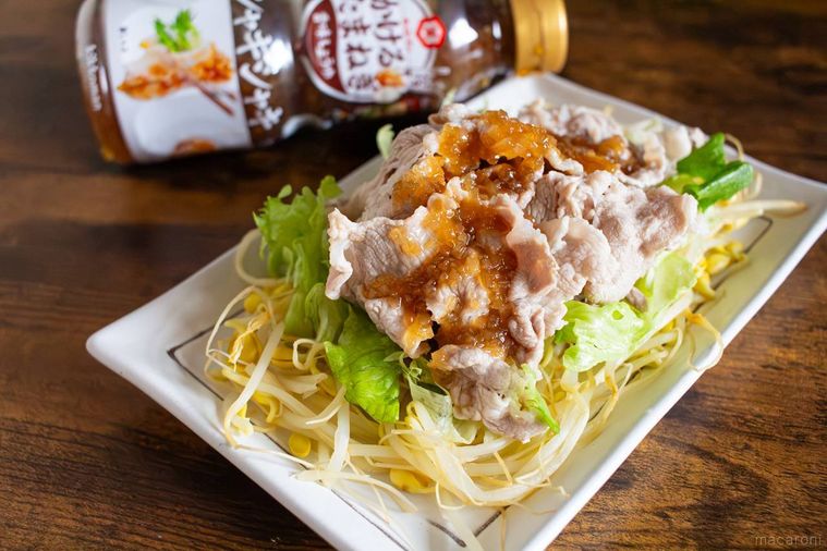 キッコーマンかけるたまねぎ 香味しょうゆと豚しゃぶサラダ