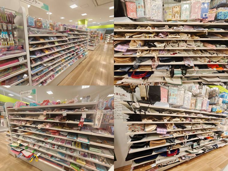 セリアの巾着の売り場