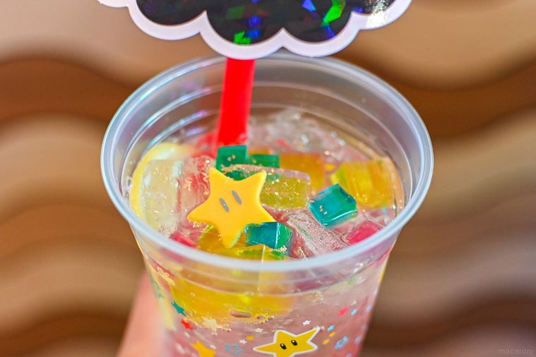 ソーダのトッピングのアップ