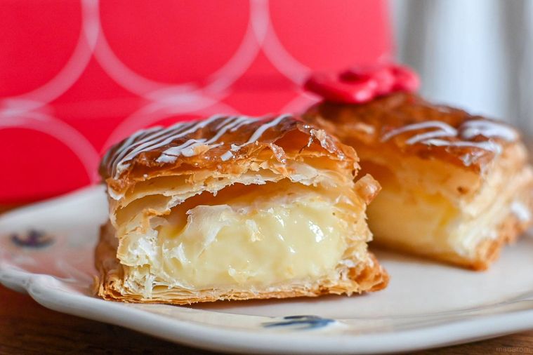 ミルフィーユパイの断面