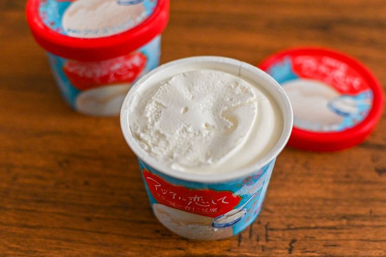 アイスの中身のアップ