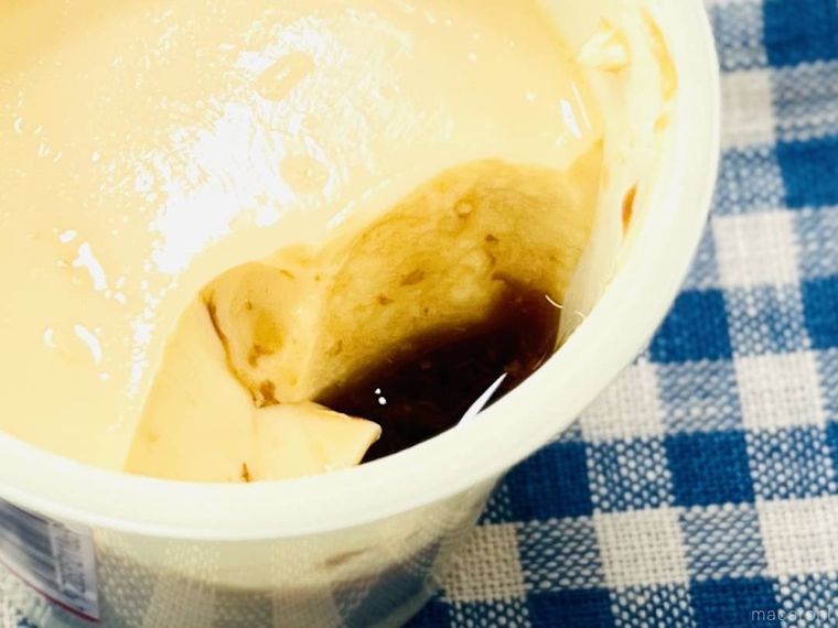 トーラクの昔ながらのかためプリンのカラメル部分