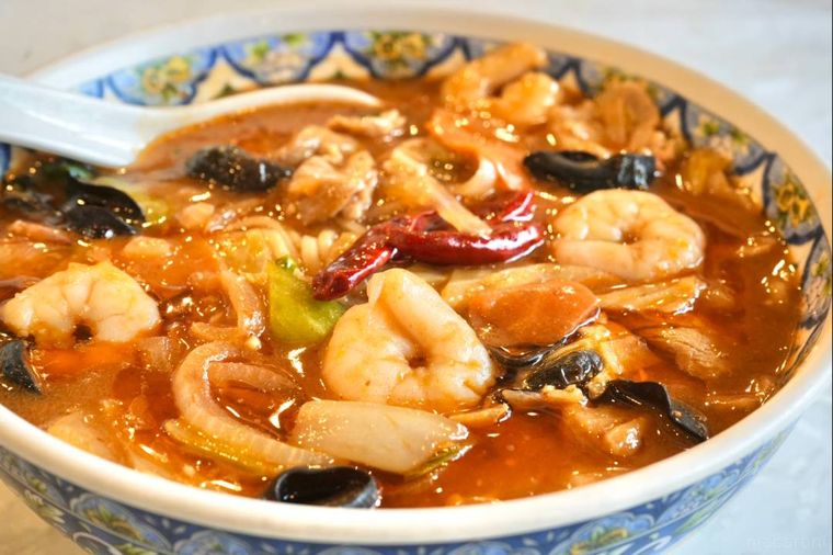 中国料理店の麻辣麺