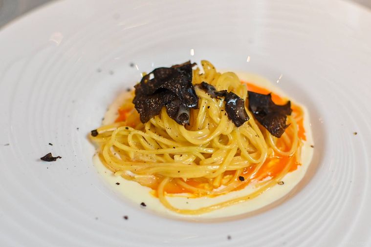 パスタのアップ