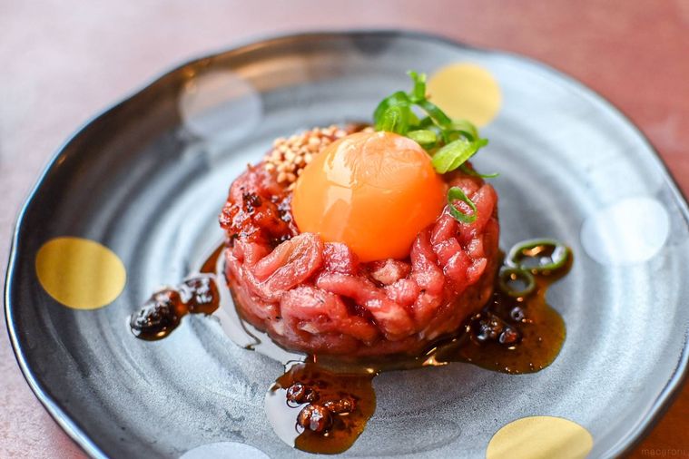 生ユッケのアップ