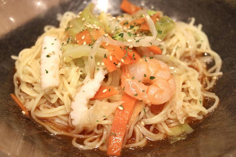 トマト海鮮野菜涼風麺 レモンジュレ添え