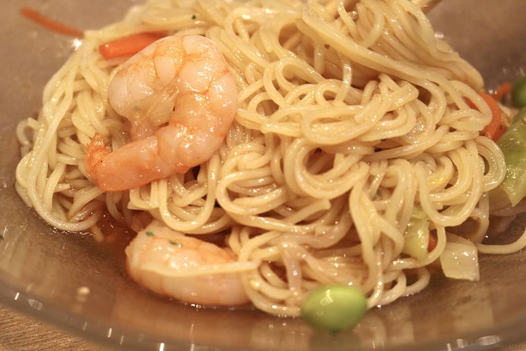 トマト海鮮野菜涼風麺 レモンジュレ添え