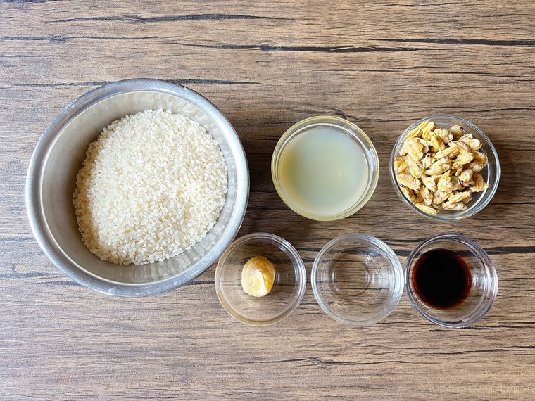 あさり缶の炊き込みご飯の材料