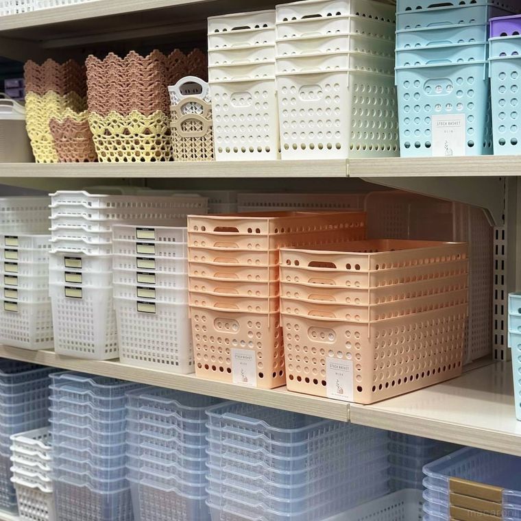 セリアのラック売り場