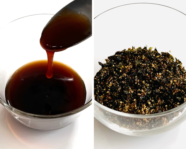 カルディえごまマッククスのたれと具材