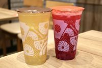 ミスド新作フングイフルーツティ2種を飲み比べ台湾発祥の伝統的なお菓子を使ったぷにゅん食感