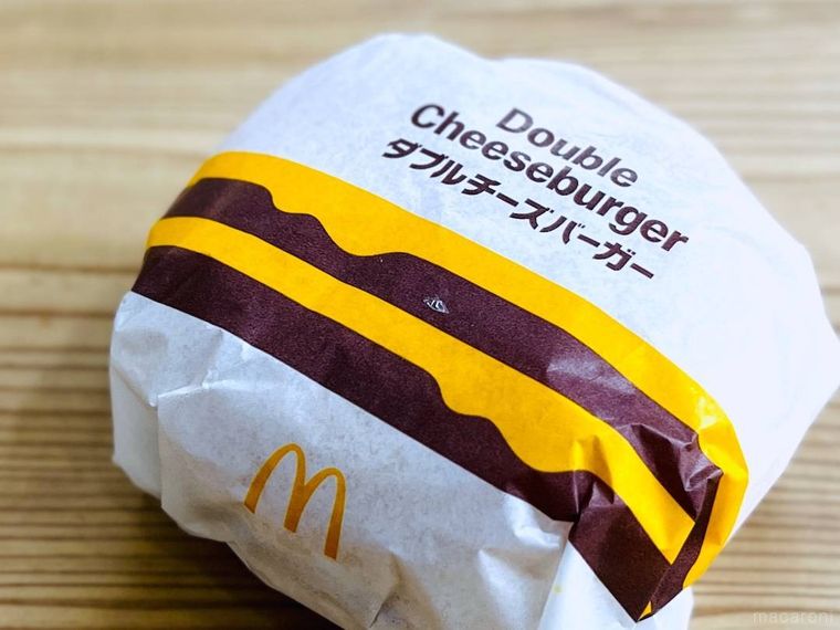 マクドナルドのダブルチーズバーガー