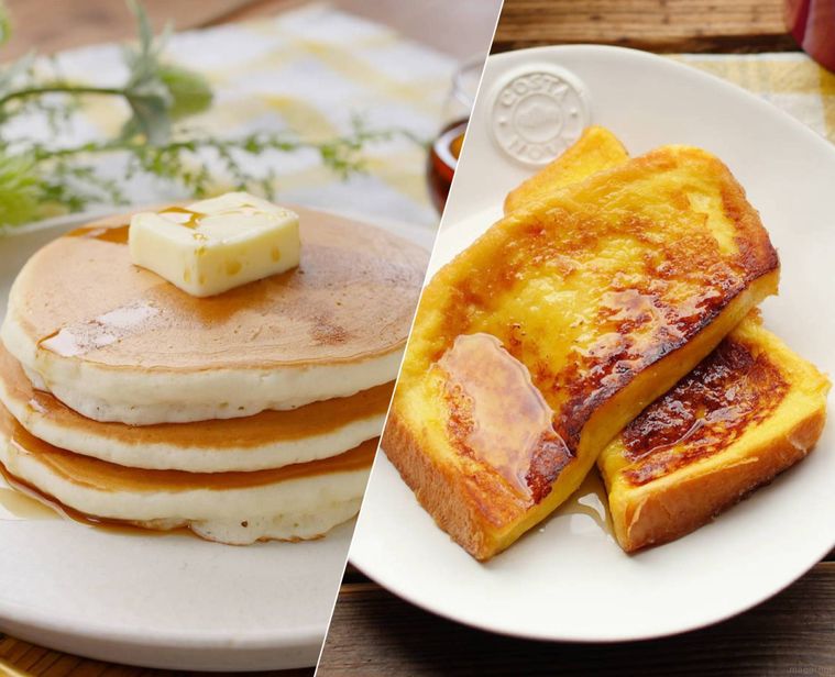 ホットケーキ・フレンチトーストの合成画像