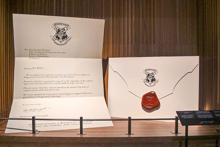 封筒と手紙の装飾のアップ