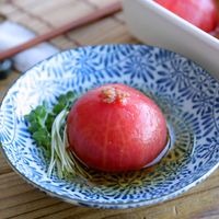 漬けるだけまるごとトマトの梅だし漬け白だしで簡単・冷やして絶品