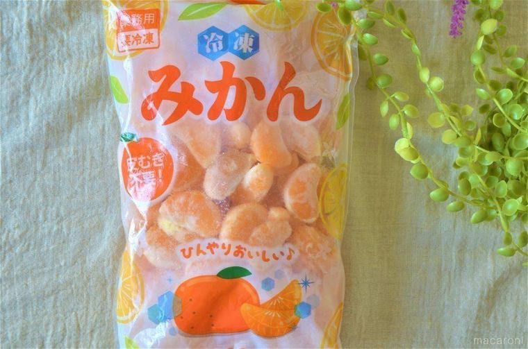 業務スーパー冷凍みかんのパッケージ